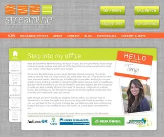 Streamlinebg.com(Streamline Benefits Group) Screenshot