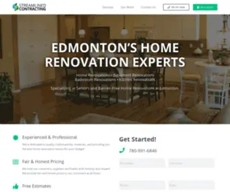 Streamlinedcontracting.ca(Edmonton Home Renovations) Screenshot