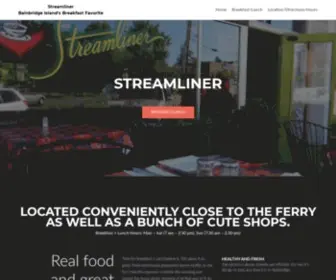 Streamlinerdiner.com(Bainbridge Island) Screenshot