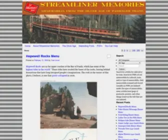 Streamlinermemories.info(Blog) Screenshot