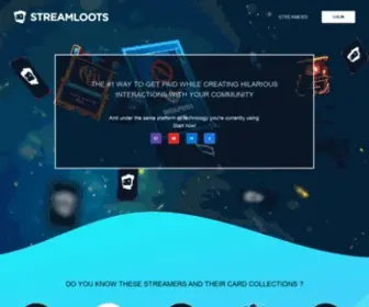Streamloots.com(The no.1 monetization platform for creators and their fans) Screenshot