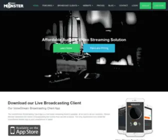 Streammonster.com(Live Audio Broadcasting) Screenshot