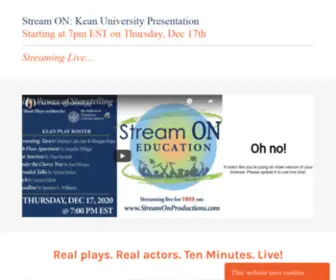 Streamonproductions.com(StreamON) Screenshot