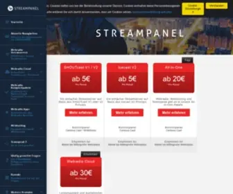 Streampanel.net(Ihr eigenes Internetradio auf SHOUTcast) Screenshot