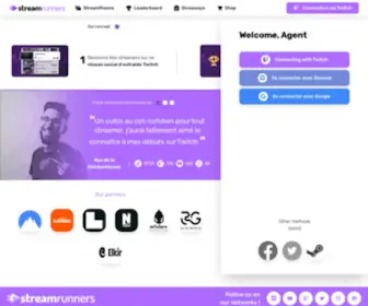 Streamrunners.fr(Boost your Twitch community) Screenshot