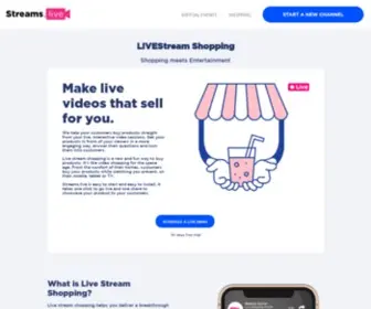 Streams.live(Live shopping software) Screenshot