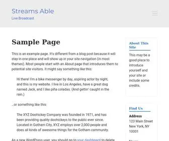 Streamsable.com(Stream Able) Screenshot