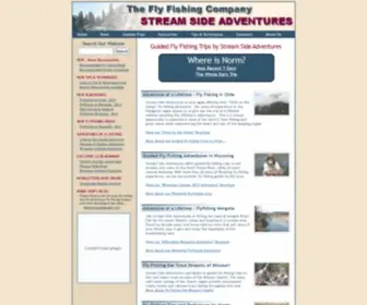 Streamsideadventures.com(Guided Wyoming and Missouri Fly Fishing Trips by Stream Side Adventures) Screenshot