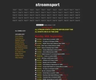 Streamsport.eu(Stream Sport) Screenshot
