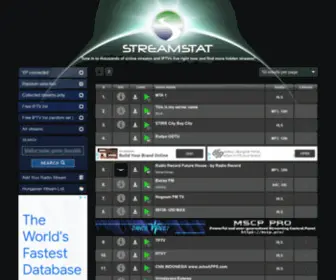 Streamstat.net(Online radio) Screenshot