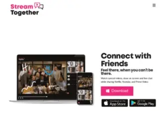 Streamtogether.com(Watch Together With Stream Together App) Screenshot