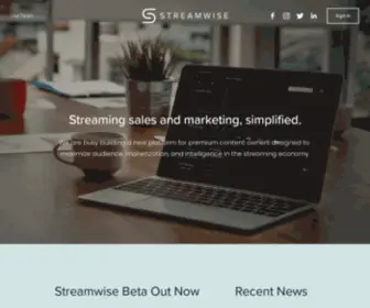 Streamwisely.com(Streaming sales and marketing) Screenshot