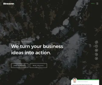 Streaver.com(Software consulting company) Screenshot
