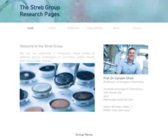 Strebgroup.net(Streb Group Chemistry Research at Ulm) Screenshot
