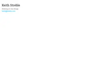 Streble.com(Keith Streble) Screenshot