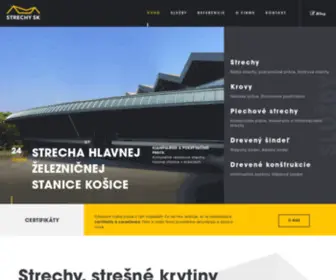 Strechy.sk(Strechy, strešné krytiny, plechové strechy, krovy) Screenshot