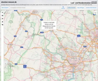 Strecken-Messen.de(Wanderstrecken und Laufstrecken messen) Screenshot