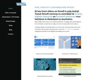 Streeff.nl(Identity, web en information design) Screenshot
