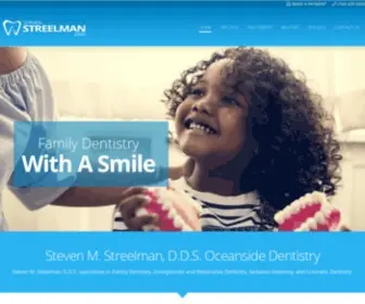 Streelmandds.com(Family Dentistry Oceanside CA) Screenshot