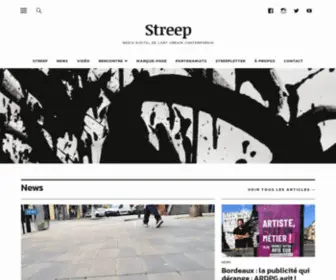 Streep.fr(Media digital de l'art urbain contemporain) Screenshot