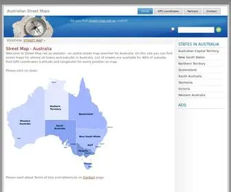 Street-Map.net.au(Street Map Australia) Screenshot
