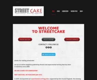 Streetcakemagazine.com(A writing magazine) Screenshot