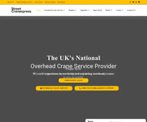 Streetcranexpress.co.uk(Overhead Crane Service Support) Screenshot