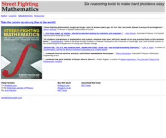 Streetfightingmath.com(Street-Fighting Mathematics) Screenshot