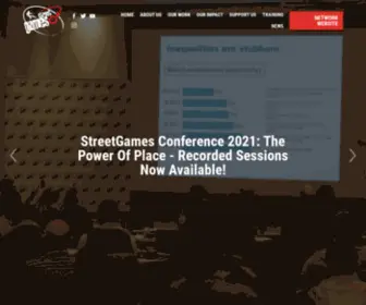 Streetgames.org(Homepage) Screenshot
