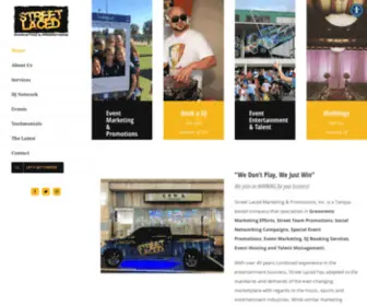 Streetlaced.com(Street Laced Marketing and Promotions) Screenshot