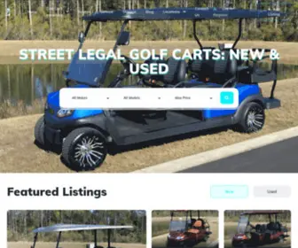 Streetlegalgolfcarts.com(New and Used Street Legal Golf Carts) Screenshot