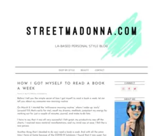 Streetmadonna.com(LA-based personal style blog) Screenshot