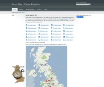 Streetmapof.co.uk(Street Maps for cities in United Kingdom) Screenshot