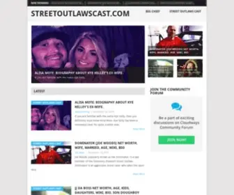 Streetoutlawscast.com(News and Biographies about Street Outlaws Cast Members) Screenshot