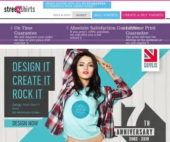 Streetshirts.co.uk(T Shirt Printing) Screenshot