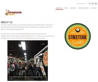 Streetsidesushi.com(ABOUT US) Screenshot