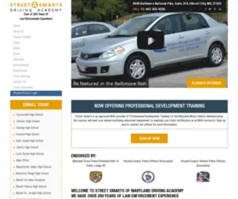 Streetsmartsmd.com(Street Smarts of Maryland) Screenshot