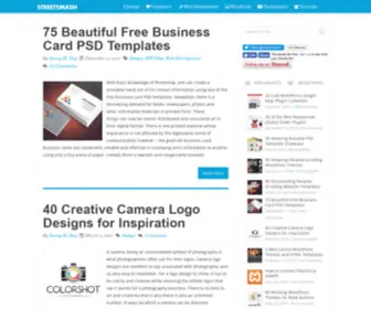 Streetsmash.com(Articles relevant to graphic and web design) Screenshot