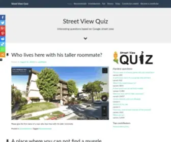 StreetviewQuiz.com(Riddles and puzzles based on Google street view) Screenshot