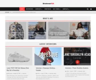 Streetweartalk.com(Explore Streetwear Brands and Talents Worldwide) Screenshot