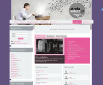 Strefaautora.pl(Portal literacki) Screenshot