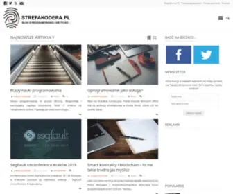 Strefakodera.pl(Blog o programowaniu i nie tylko) Screenshot