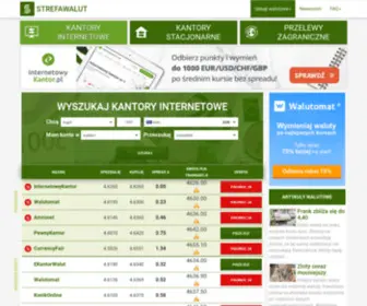 Strefawalut.pl(Kantory internetowe i kursy walut online) Screenshot