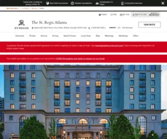 Stregisatlanta.com(Hotels in Buckhead Atlanta) Screenshot