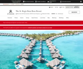 Stregisborabora.com(Luxury Resort in French Polynesia) Screenshot