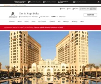 Stregisdoha.com(Luxury Hotel in West Bay) Screenshot