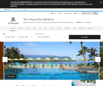 Stregisprinceville.com(Kauai Luxury Resorts) Screenshot