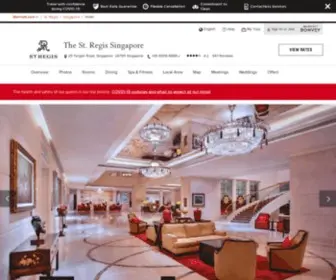 Stregissingapore.com(The St. Regis Singapore) Screenshot