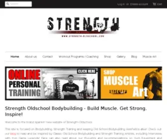 Strength-Oldschool.com(Strength Oldschool Bodybuilding) Screenshot