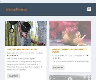 Strength.university(Your Place for Reliable Strength and Fitness Information) Screenshot
